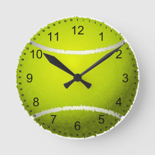 Tennis Ball Runde Wanduhr