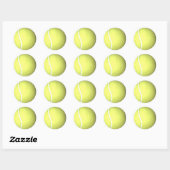 Tennis Ball Runder Aufkleber (Blatt)