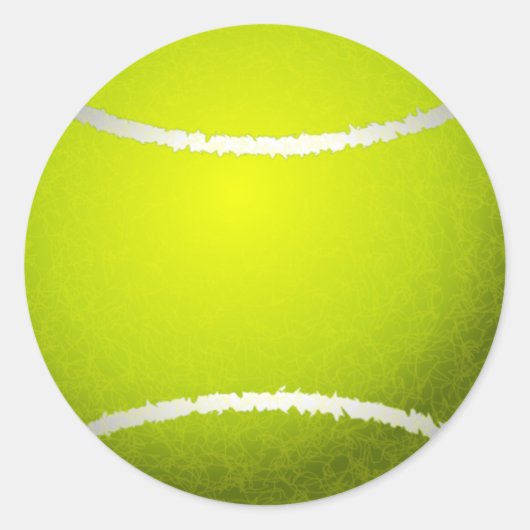 Tennis Ball Runder Aufkleber (Vorderseite)
