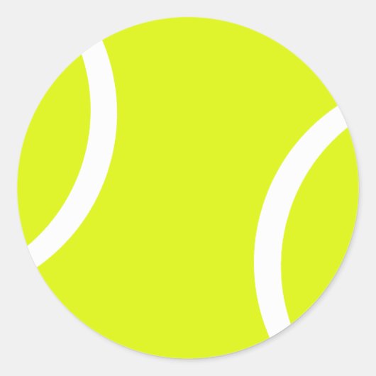 Tennis Ball Runder Aufkleber (Vorderseite)
