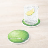 Tennis Ball Sandstein Untersetzer (Seite)