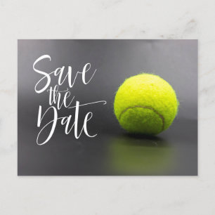 Tennis Ball Save the Date Postkarte