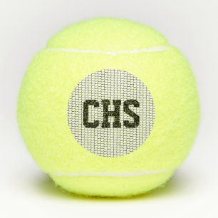 Tennis Ball School INITIALS Sportnetz Schwarz-weiß