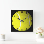 Tennis Ball Schwarze Zahlen Sportwall Uhr (Zuhause)
