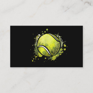 Tennis Ball Sport und Tennis Lover Weihnachten Visitenkarte