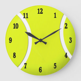 Tennis Ball Sport Wall Clock Große Wanduhr