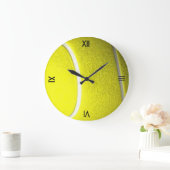 Tennis Ball Sportmauer Uhr mit römischen Zahlen (Zuhause)