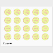 Tennis Ball Sticker - Passen Sie es an! (Blatt)