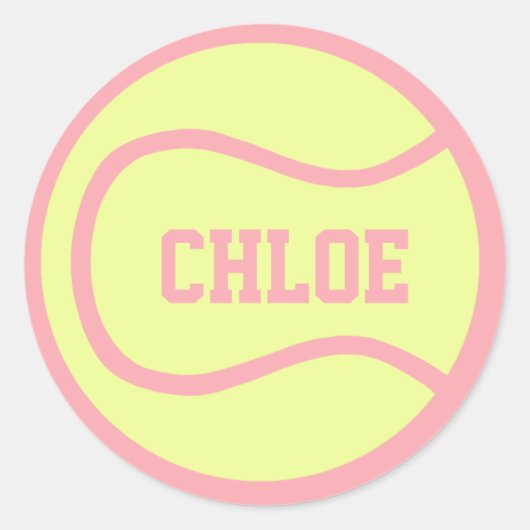 Tennis Ball Sticker - Passen Sie es an! (Vorderseite)