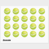 Tennis-Ball-Sticker Runder Aufkleber (Blatt)