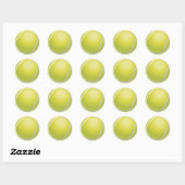 Tennis-Ball-Sticker Runder Aufkleber (Blatt)