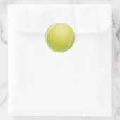 Tennis-Ball-Sticker Runder Aufkleber (Tasche)