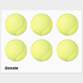 Tennis-Ball-Sticker Runder Aufkleber (Blatt)