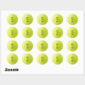Tennis-Ball-Sticker Runder Aufkleber (Blatt)