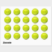 Tennis-Ball-Sticker Runder Aufkleber (Blatt)