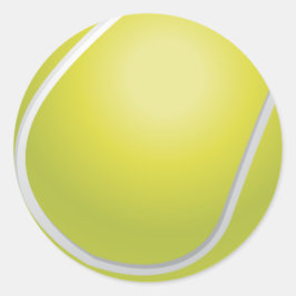 Tennis-Ball-Sticker Runder Aufkleber