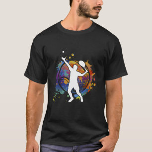 Tennis Ball Tennis Player Keine sportlichen Aktivi T-Shirt