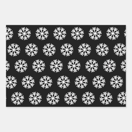 Tennis Ball und Snowflake Schwarz & Grün Weihnacht Geschenkpapier Set (Vorderseite 3)