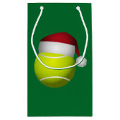 Tennis Ball Weihnachten Kleine Geschenktüte (Rückseite)
