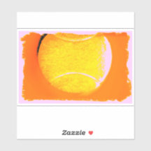 Tennis Ball XL 14 Zoll x 14 Zoll Vinyl Stickers na