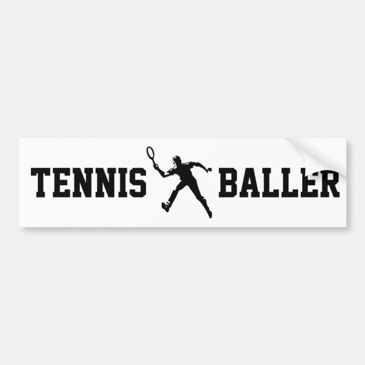 Tennis Baller Autoaufkleber (Vorne)