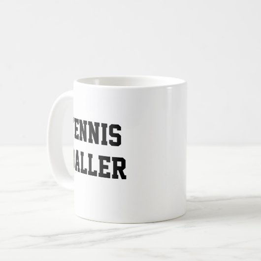 Tennis Baller Kaffeetasse (Vorderseite Links)