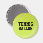 Tennis Baller Magnet (Vorderseite/Rückseite)