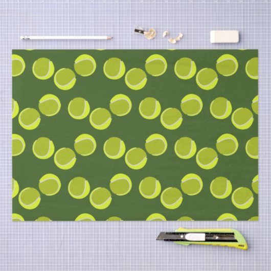 TENNIS BALLS 3 AMIGOS SEIDENPAPIER (Handwerk)