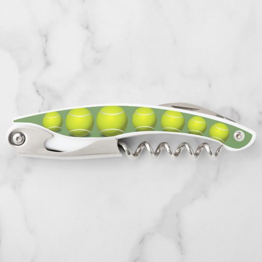 Tennis Balls Design Corkschraube Kellnermesser (Vorderseite)