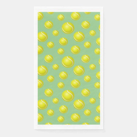 Tennis Balls Design Gasttuch Serviette (Vorderseite)