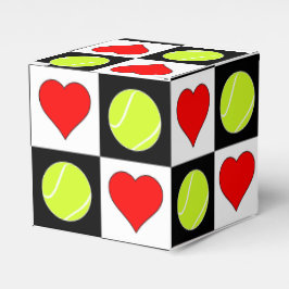 Tennis Balls & Hearts Tennis Geschenkboxen Geschenkschachtel