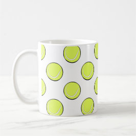Tennis Balls Nahtloses Muster \ Kaffeetasse