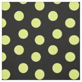 Tennis Balls Pattern auf schwarz Stoff (Muster)