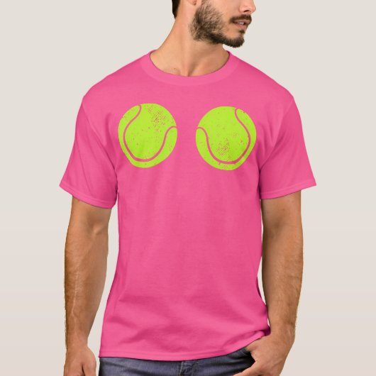 Tennis Balls Racket Court Tennis Coach Spieler T-Shirt (Vorderseite)