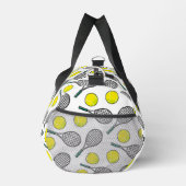 Tennis Balls Racquets Pattern INITIALS Sport Spaß Duffle Bag (Rechts)