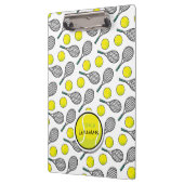Tennis Balls Racquettrainer NAME Zwischenablage Klemmbrett (Links)