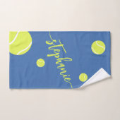 Tennis Balls Script Name Personalisiert Blue Handtuch (Handtuch)