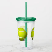 Tennis Balls Sport Akrylic Tumbler Acryltrinkbecher (Vorderseite)