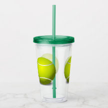 Tennis Balls Sport Akrylic Tumbler