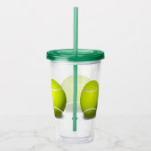 Tennis Balls Sport Akrylic Tumbler Acryltrinkbecher (Rechts)