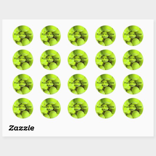 Tennis Balls Sticker (Blatt)