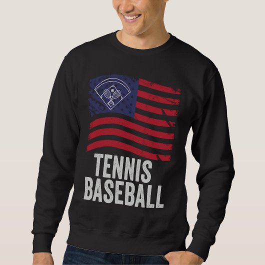 Tennis Baseball Fun Game for All Ages Perfect Outd Sweatshirt (Vorderseite)