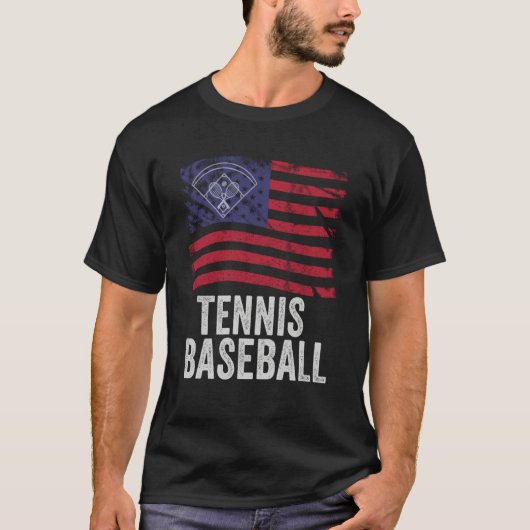 Tennis Baseball Fun Game for All Ages Perfect Outd T-Shirt (Vorderseite)