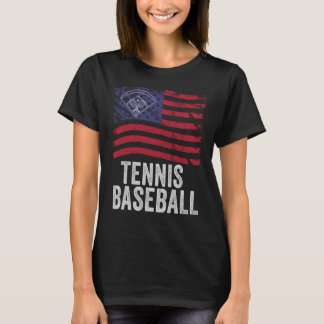 Tennis Baseball Fun Game für alle Altersstufen Per T-Shirt