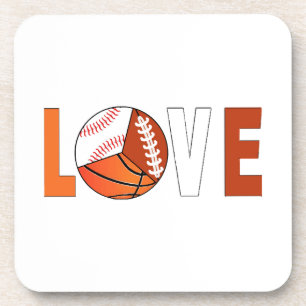 Tennis Basketball Baseball Football Lover Getränkeuntersetzer