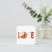 Tennis Basketball Baseball Football Lover Quadratische Visitenkarte (Stehend Vorderseite)