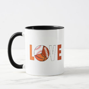 Tennis Basketball Baseball Football Lover Tasse