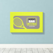TENNIS Bat Bar Mitzvah Sign-In Memory-Board Leinwanddruck (Insitu (Holzboden))