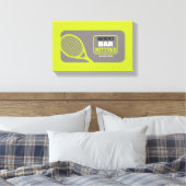 TENNIS Bat Bar Mitzvah Sign-In Memory-Board Leinwanddruck (Insitu (Schlafzimmer))