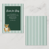 Tennis Bear Babydusche Bücher für Begleitkarte (Vorne/Hinten)